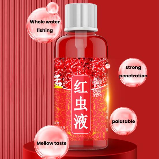 60 мл Аттрактанты для рыбы Высокая концентрация Сильное проникновение Эффективное быстрое собирание Привлекает рыбу Аромат червя Морская речная пресноводная рыбная приманка