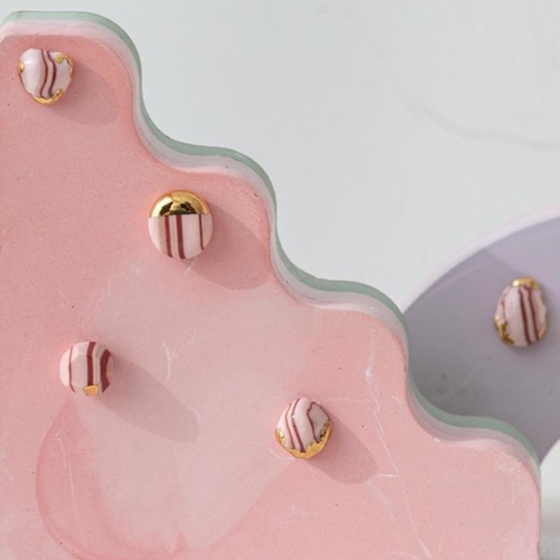 Cerabonito Stratum Daily Round Earring (autumn)