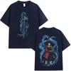 Anime Demon Slayer Water Hashira Tomioka Giyuu Graphic T Shirt Unisex Women Cartoon Unisexga Merch Tshirt Male Casual pure Cotton Top