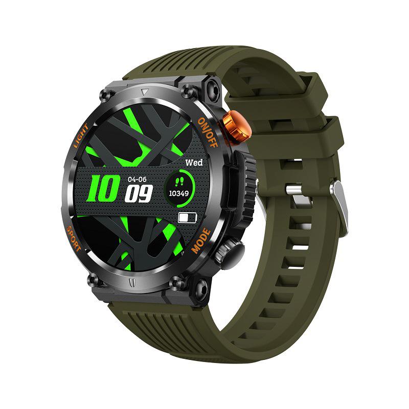 HT17 Smartwatch: Outdoor Sports, Heart Rate & Blood Oxygen Monitor, Bluetooth Call, Weather-Resistant.