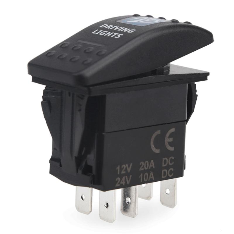 12V 24V Car Boat Truck Light Toggle Switch 5PIN SPST Waterproof Switch ON OFF Button Switch for Motorcycles Bus Vehicle Relays 5