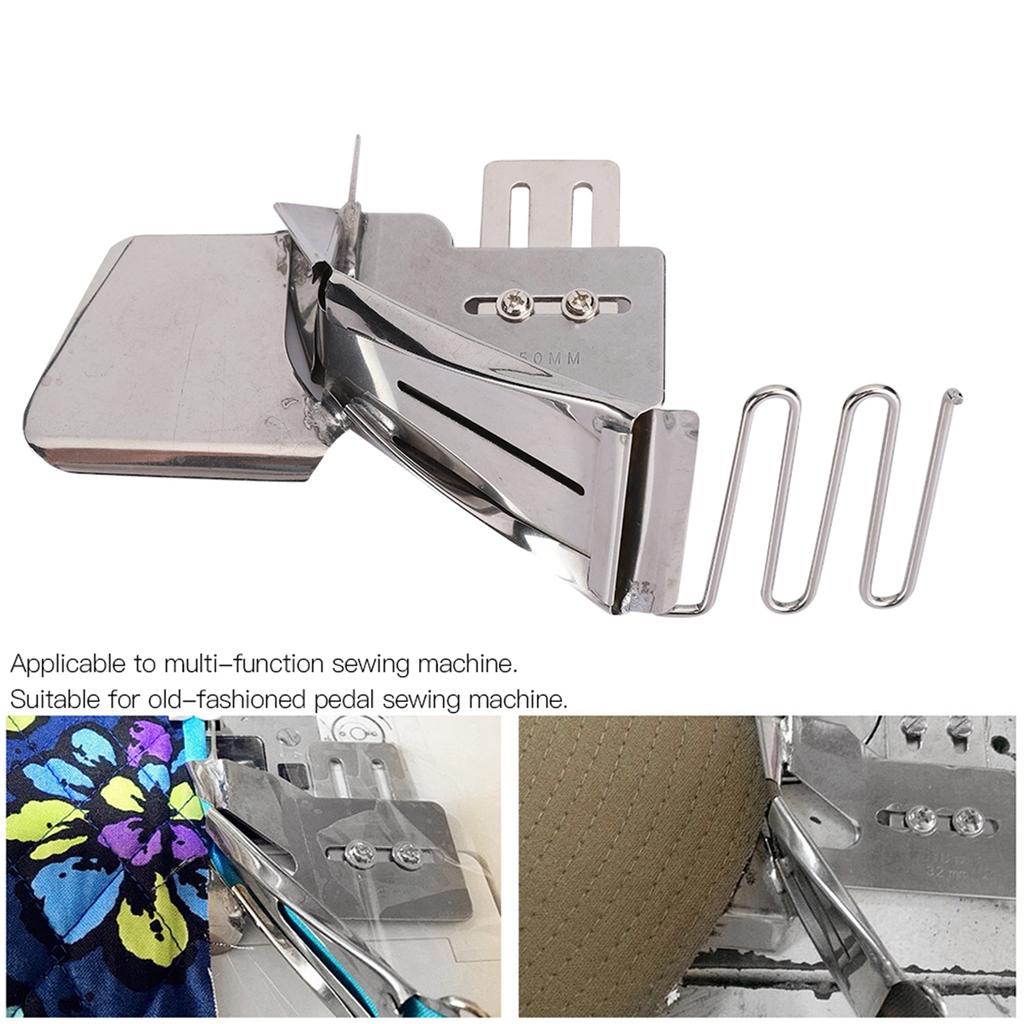 Tape Binder Sewing Machine Accessories Stainless Steel 4 Folds Corrosion Resistant Durable(50mm )