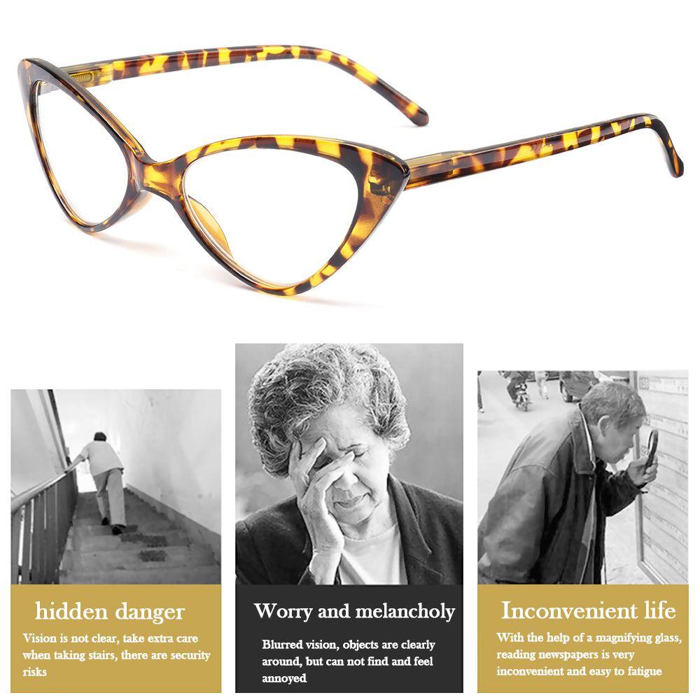 Очки ультралегкие кошачий глаз для пресбиопии с прозрачными линзами увеличительные очки для чтения