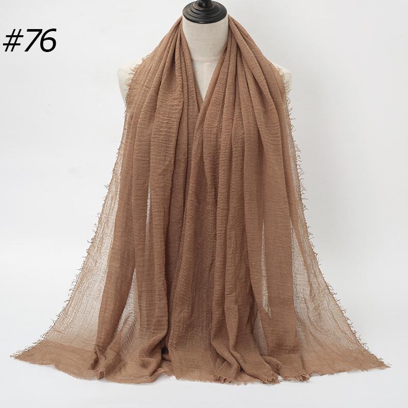 Big Size Crinkle Cotton Hijab Headscarf Women Cotton Muslim Head Wraps Headbands Long Shawls Musulman Scarves Turbans Foulard