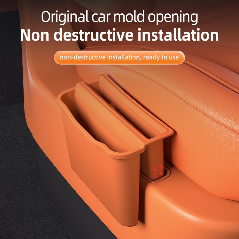 2Pcs For AITO M8 6Seat 2025 2026 Second Row Seats Side Storage Box Interior Silicone Phone Holder Organizer Accessories