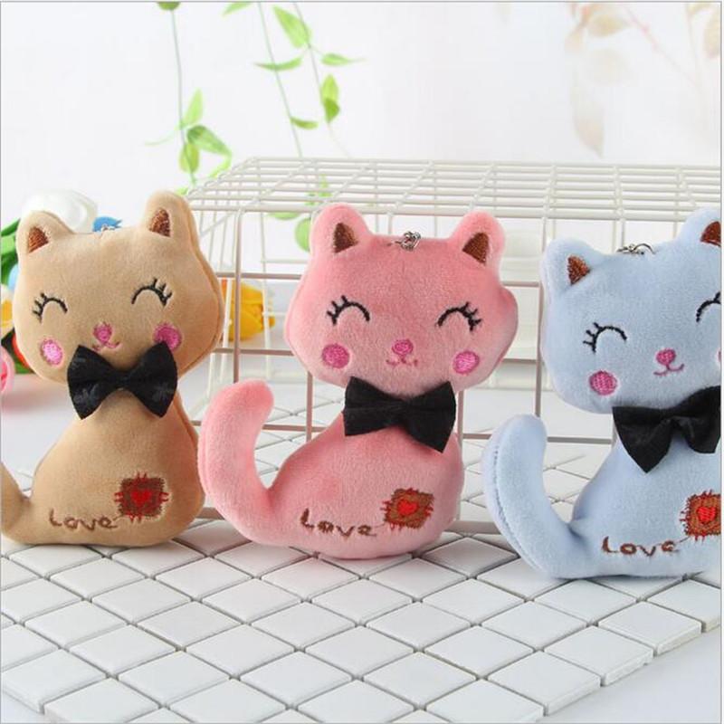 Маленький бант-узел, кошка, плюшевые игрушки, подвеска, игрушка, захват, машинка, мультфильм, животные, кукла, букет, аксессуары, подарок для студента, 12 см