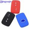 Jingyuqin 3 BTNS автомобильный стайлинг силиконовый чехол для дистанционного откидного ключа автомобиля для Toyota Land Cruiser Camry Highlander Crown Prado Prius