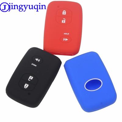 Jingyuqin 3 BTNS автомобильный стайлинг силиконовый чехол для дистанционного откидного ключа автомобиля для Toyota Land Cruiser Camry Highlander Crown Prado Prius