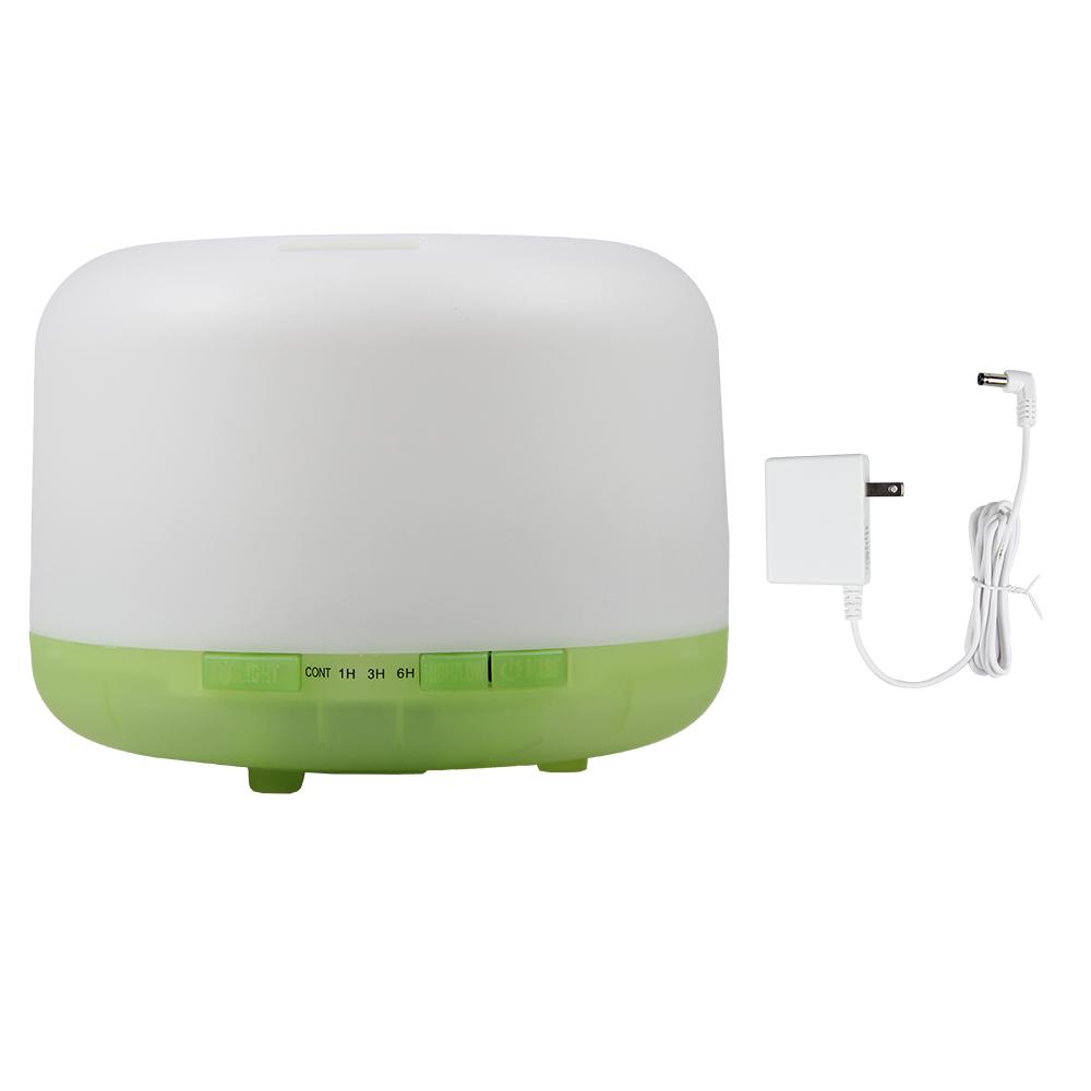 500ml Ultrasonic Air Humidifier Bedroom Aroma Diffuser with Remote Control, Auto-off and 7 Colors Light Bedside Table Light