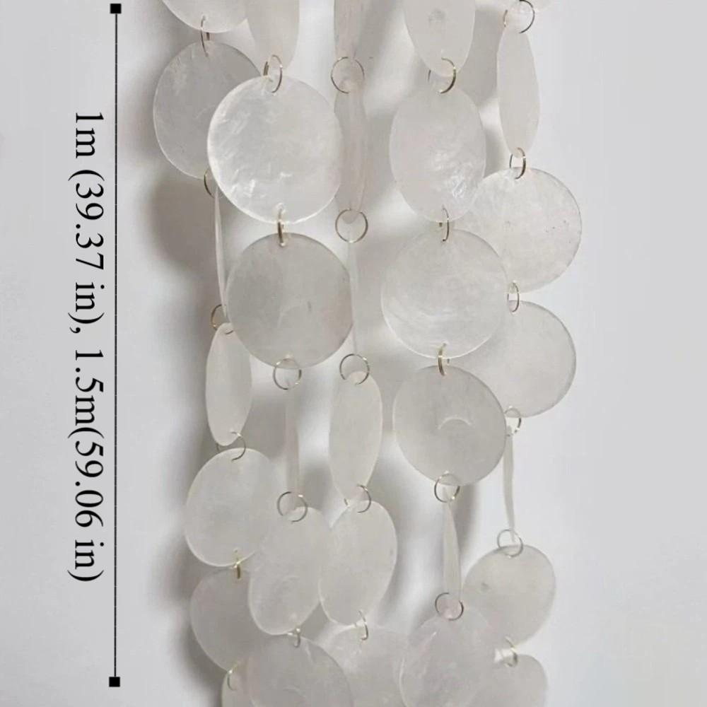 1 M/1.5 M DIY Shell Bead Strings Finished Bead Round Shell Decor Curtain  Household