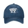 Рэпер Крис Браун Breezy Bowl XX Tour Бейсболки Мужские Женские Потертый Деним Головной Убор Уличные Регулируемые Кепки Шляпа