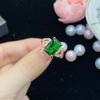 BELLA BOX Luxury Square Green Shape Zircon Rings For Women Classic Wedding Ceremony Ring Dazzling Accessories Jewelry Patry