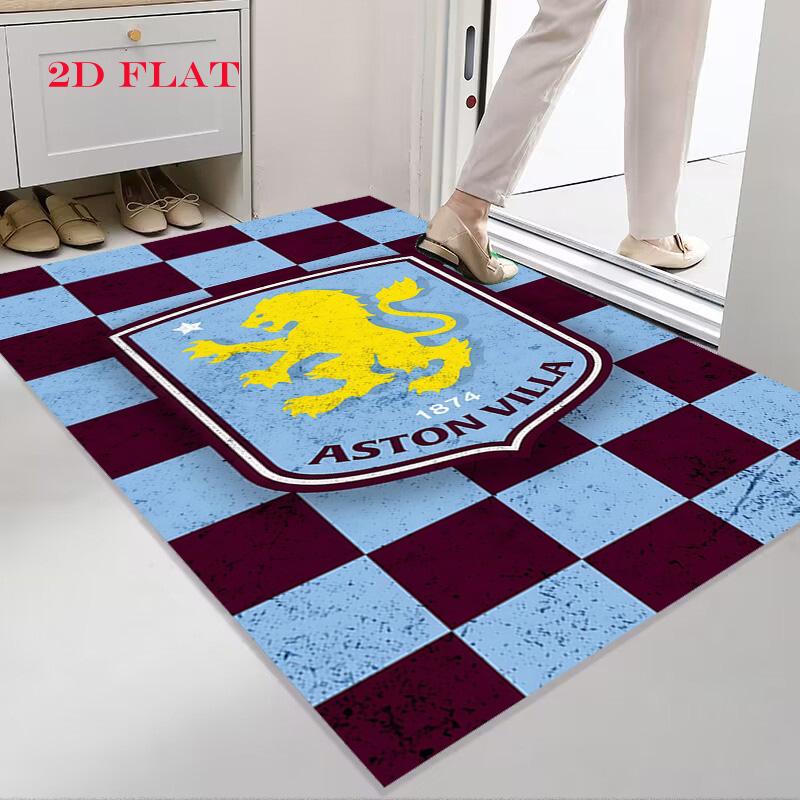 Ковер с логотипом Aston Villa для гостиной, спальни, дома, украшение дивана, нескользящий коврик для детских игр