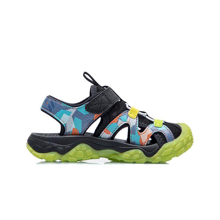 Li Ning Comfortable Kids Sandals Blue Camouflage Kids Sandals YKKR012-3