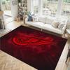 Detroit Red Wings Design Crystal Velvet Carpet Cozy Non?Slip Printed Rug For Bedroom Living Room Entrance