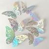 24Pcs Hollow 3D Butterfly Wall Sticker for Wedding Decoration Living Room Window HomeDecor DIY 3D Colorful Butterflies Stickers