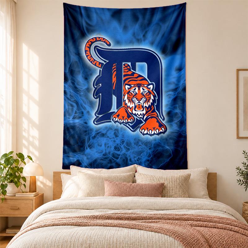 Detroit Tigers Tapestry highquality for decorating living room bedroom dorm walls ideal as bedroom wallart orholiday gift