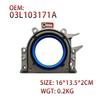 Задний сальник коленвала Масляный сальник коленвала ABS Металл OEM 03L103171A Прямая замена Серебристый Ремонт коленвала двигателя