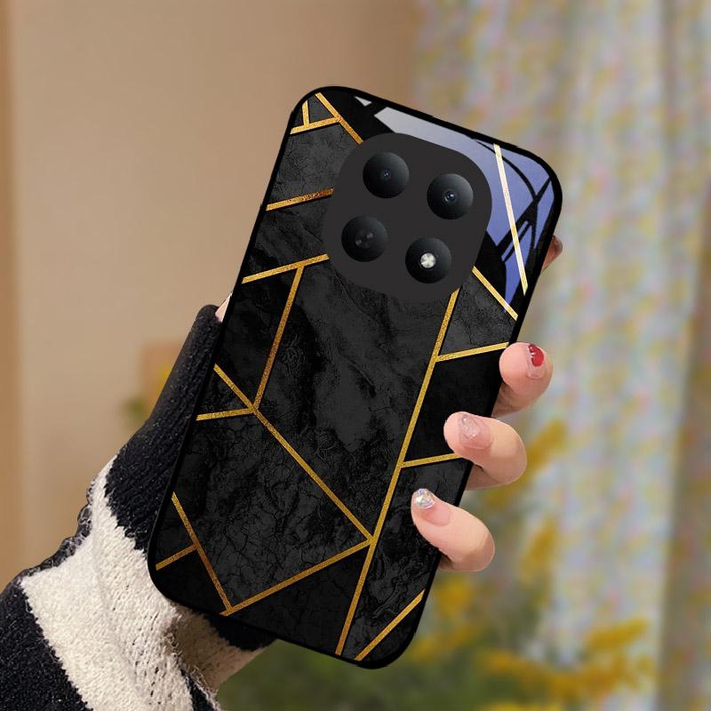 Стеклянный чехол для Xiaomi Poco M8 5G Модный прочный ПК Закаленное стекло Чехол для телефона Задняя крышка для Redmi Note 15 Note15 5G Funda Бампер