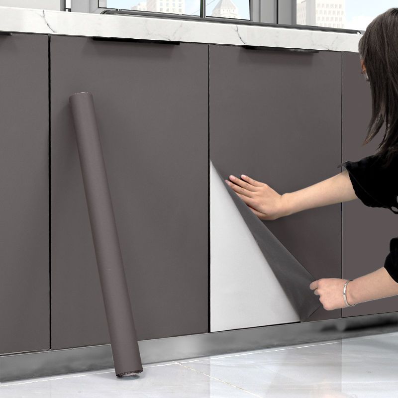 Living Room Bedroom Waterproof Peel and Stick Thickening Wallpaper Furniture Cuisine Cooking Bench Oil Proof Armoire Stickers