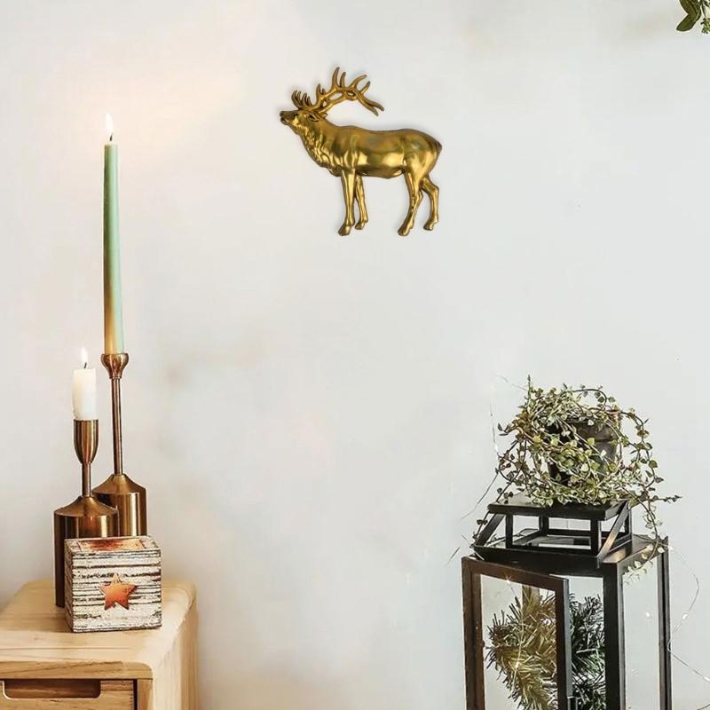 3D Animal Resin Mold Epoxy Resin Mold with Realistic Elk Shapes Fine Carved Silicone Mold for Wall Desktop Décoration