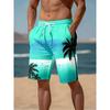 3D Кокосовые Пальмы Печать Пляжные Шорты Пальма Графика Board Shorts Для Мужчин Лето Новые Харадзюку Гавайские Крутые Купальные Шорты