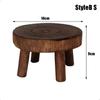 Wooden Plant Stand Flower Pot Base Holder Stool Garden Flower Display