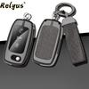 Новый чехол для ключа автомобиля из цинкового сплава и кожи, держатель, защитный чехол для ключа для VW Volkswagen Phaeton 15, аксессуары для интерьера автомобиля