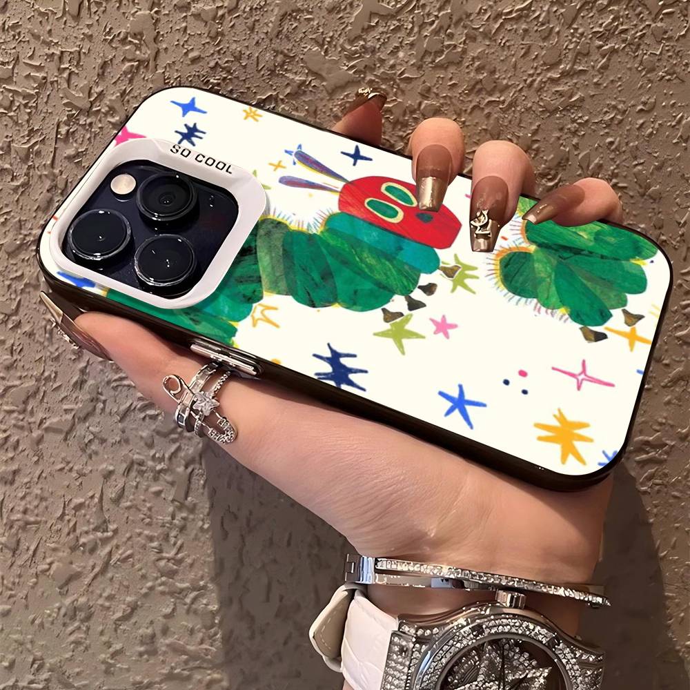 Чехол для телефона "Очень голодная гусеница" для IPhone 17 16 15 14 13 12 11 Pro Max Plus Pro Цветной корпус