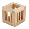 Triangle Wooden Brain Teaser Puzzle Cage Unlock Cage Apart Triangle Luban Lock  Adult Kids Toys