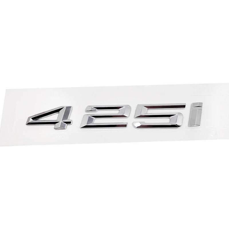 ABS Car Rear Trunk Letters Logo Badge Emblem Sticker For BMW 4 Series 420i 425i 428i 430i 435i 440i 450i F30 F32 F33 F36 G26 G22