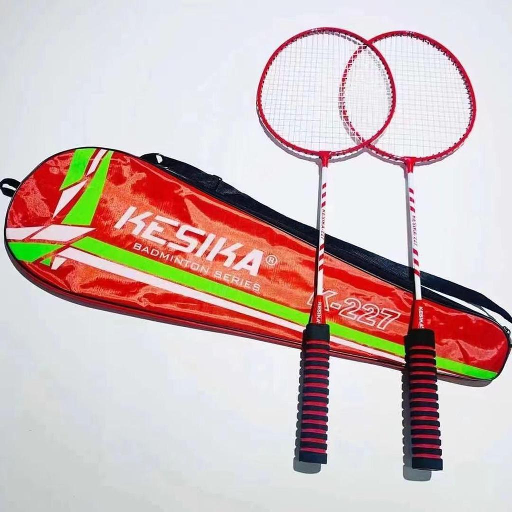 High Elasticity Adult Badminton Racket Set - Lightweight Beginner's Racket with Ball Bag for Mixed Play