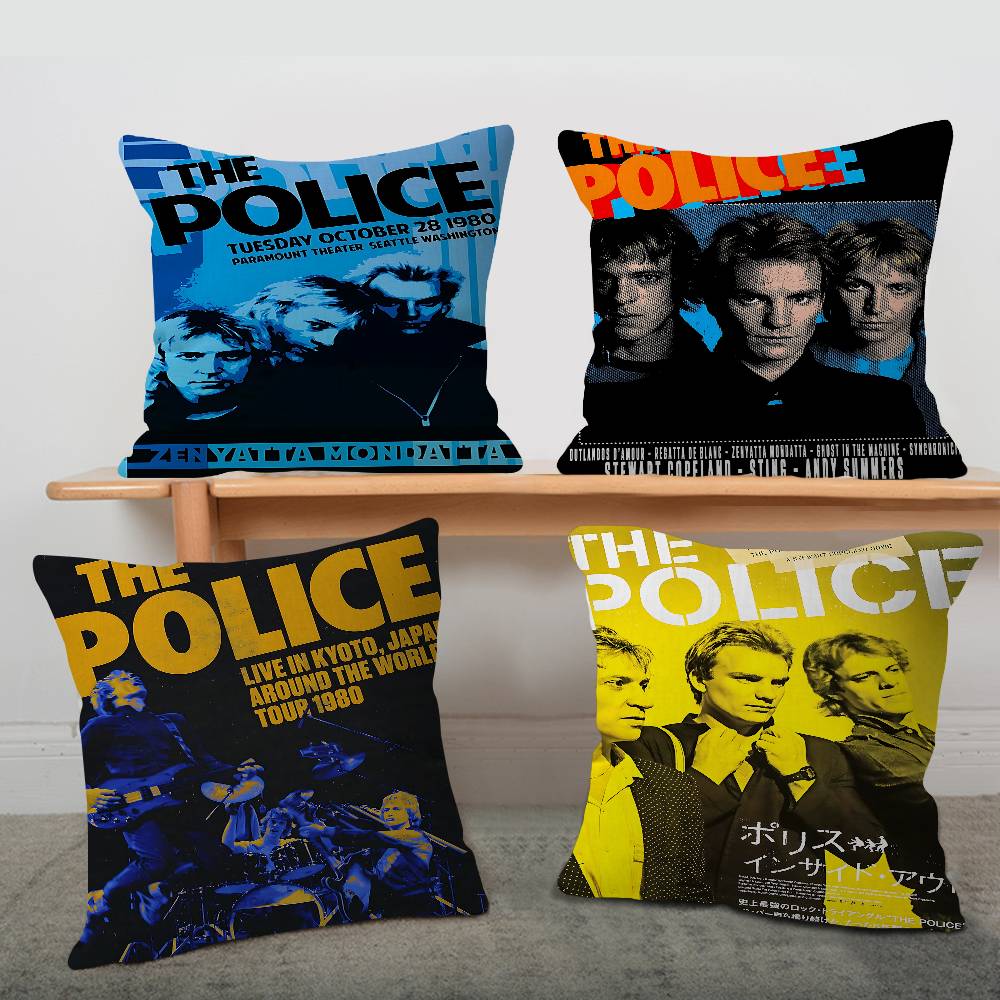 Rock Band The Ppolice Personalized Picture Text Home Decorative Pillows Household Gifts xcm