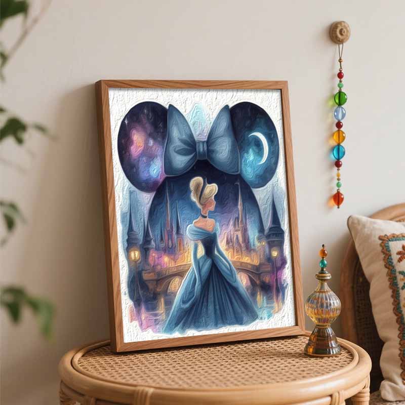 Disney Замок Золушки Наборы для рисования маслом своими руками Ручная роспись Домашний декор Поделки Идеи для подарков Звездная ночь Галактика Искусство Настенное украшение Комната