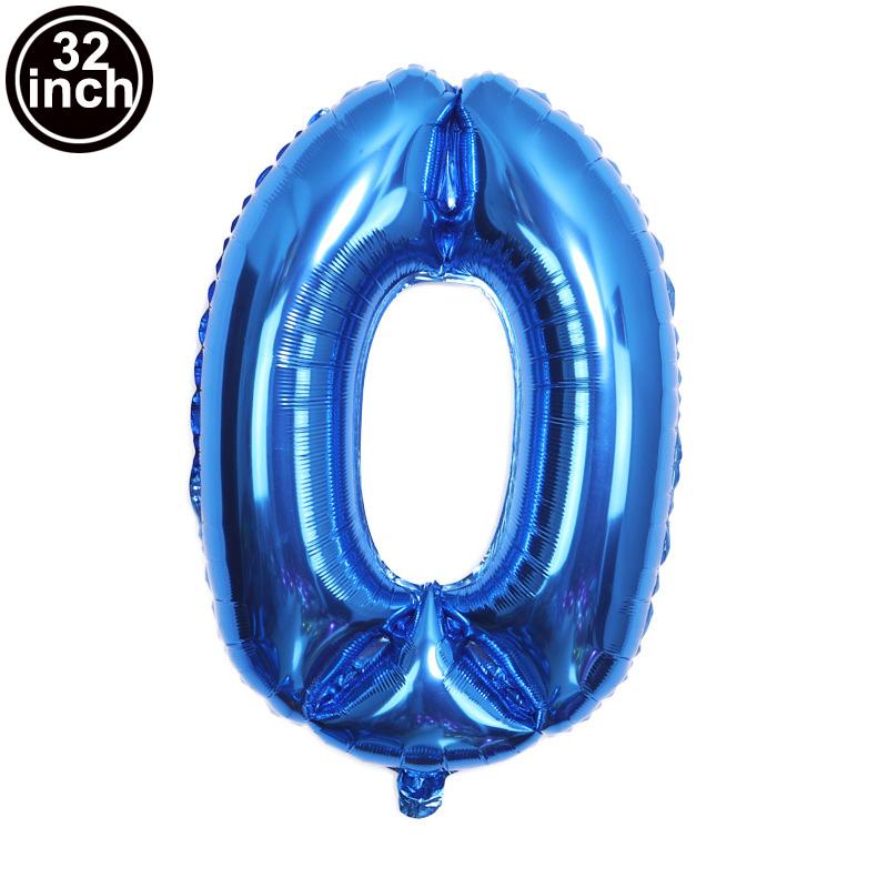 Multi Color Large Numbers 3 Balloon 32Inch 1 2 3 4 5 6 7 8 9 Birthday Ball Red Digit Bachelorette Balloons Figure Golob Balloons
