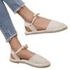 Fashion Fashion Zapatos Para Mujeres Heel Rope Womens Flats Lace-Up Espadrilles Summer Sandals Female Strap Shoe 2024 Tênis Chaussure