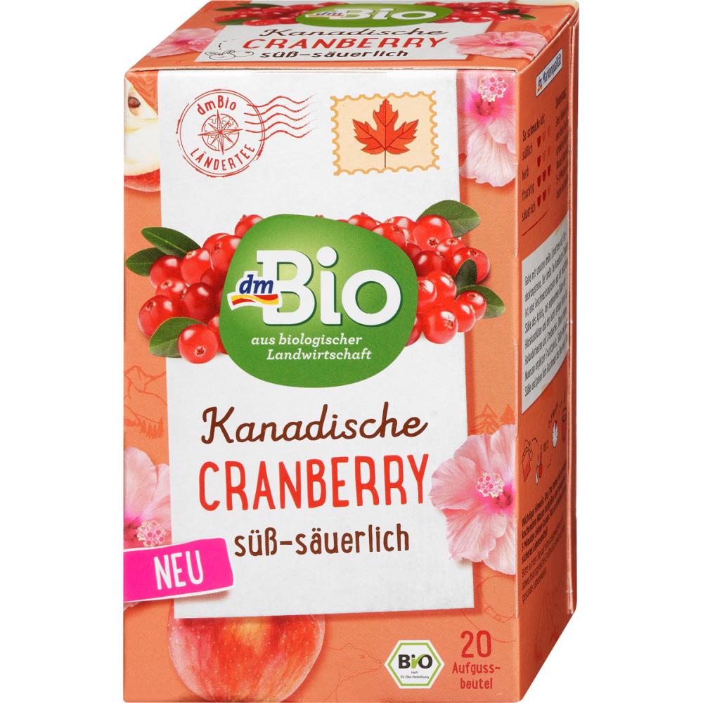 dmBio Fruit Tea Canadian Cranberry 40g 20 Packs