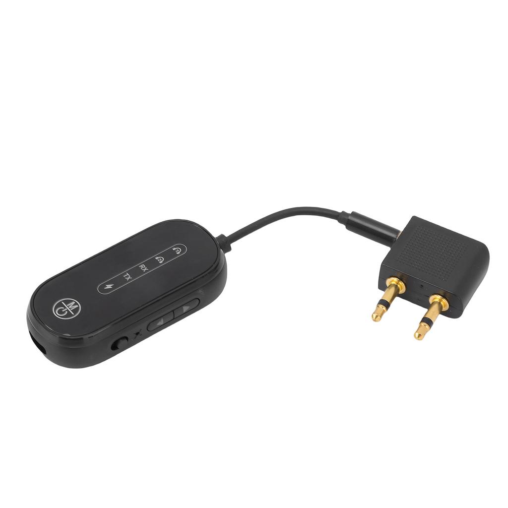   5.4 Transmitter Receiver Airplane   Adapter Support to 2 Hea hones 3.5mm   Wireless Adapter for TV   Airline Car Home Stereo