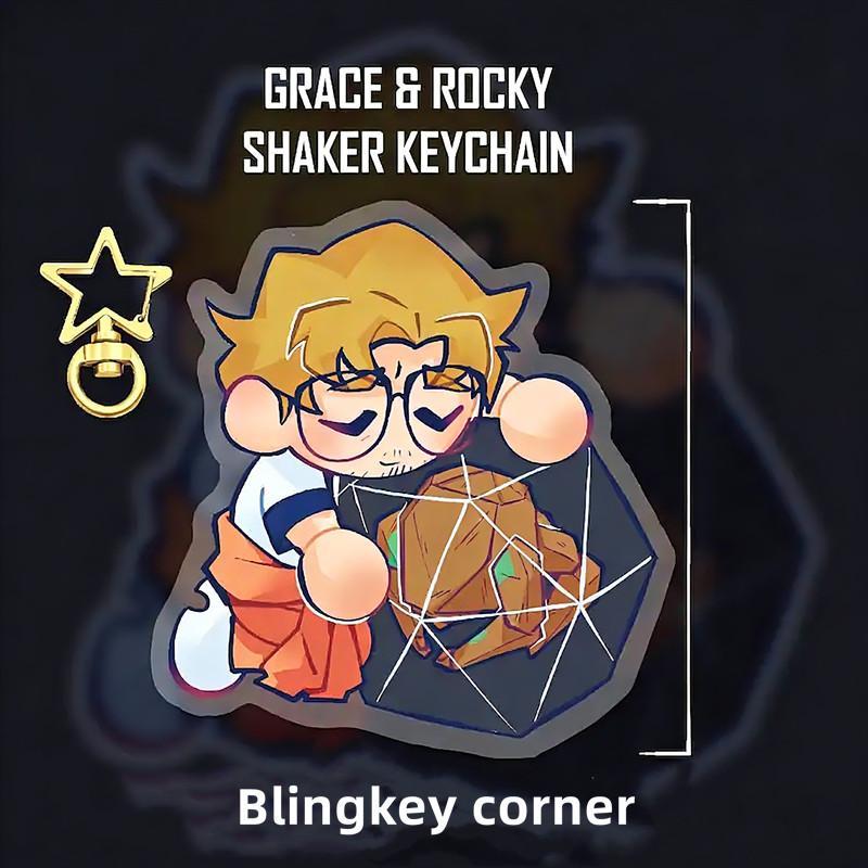 Project Hail Mary Rocky Keychain Shaker Acrylic Keyring Sci Fi Book Merch Fan Gift