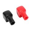 2Pcs Plastic Car Positive Pole Battery Terminal Insulating Caps Protection Covers Black and Red