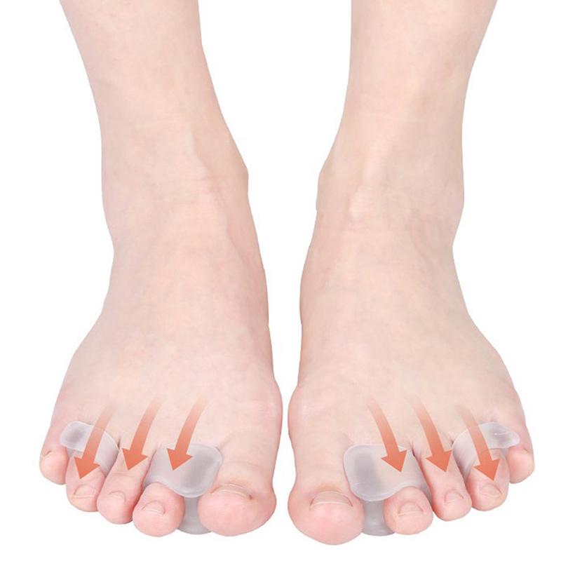 Fashion Thumb Valving Toe Separator Foot Finger Protector Orthotics Pedicure Care Tool