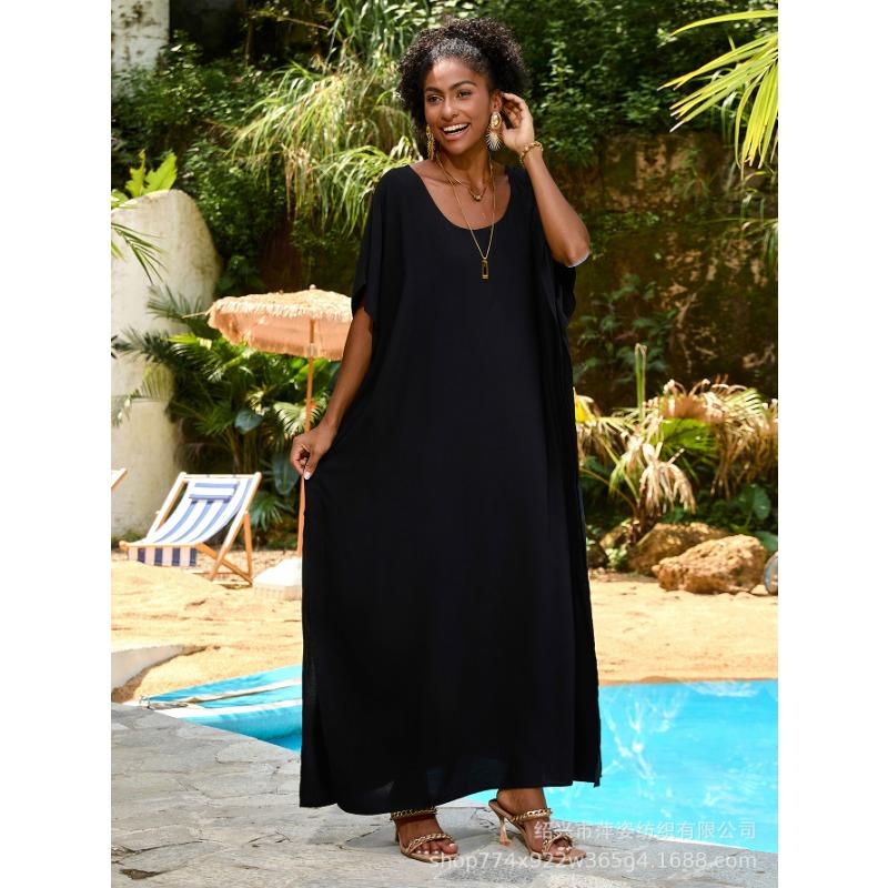 Плюс Размер Женщин Новый Пляжный Отдых Свободное Платье Бикини Прикрытие