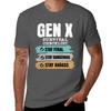 Gen X Survival Checklist Tshirt Simple Casual Short Sleeve Cotton Tshirt