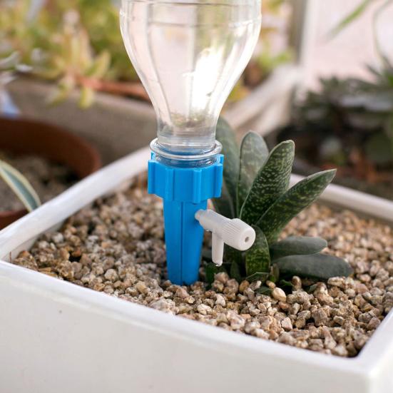 6шт регулируемые DIY капельные поливочные шипы автоматические горшечные растения поилки конус