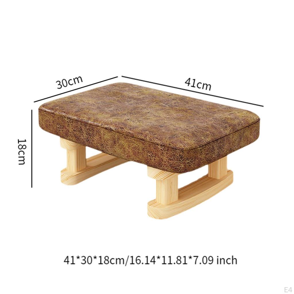 Эргономичная деревянная подставка для ног для комфорта в домашнем офисе