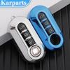 Promotion 3 Buttons Electroplate TPU Car Flip Key Case Cover For Fiat Ducato 500 500L Panda Grande Punto Lancia Musa Accessories