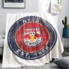 New York Red Bulls Printed Flannel Blanket, soft throw for bedroom sofa, washable,soccer fan merchandise, great gift.