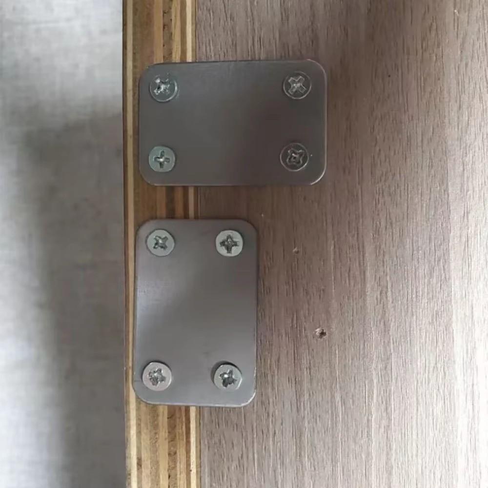 10 шт. Угловой кронштейн из нержавеющей стали Прямые мебельные крепежи Соединители для деревянных досок