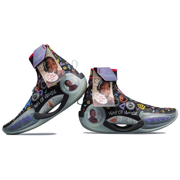 Li-Ning Мужские кроссовки Way of Wade 9 Infinity Moment черные, фиолетовые, красные ABER003-5