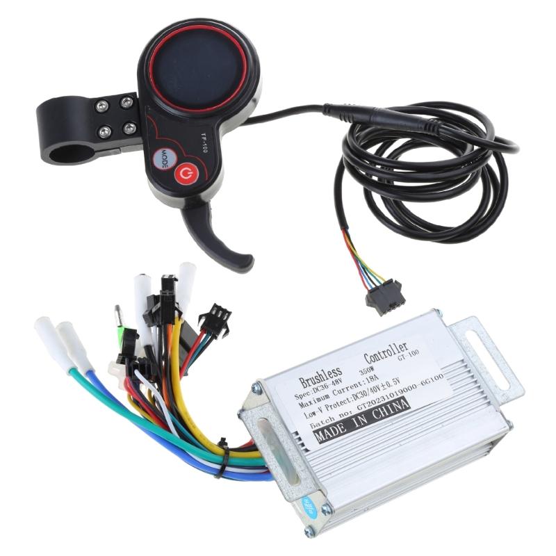36В/48В 350Вт BLDC Контроллер Электросамоката Электровелосипеда Бесколлекторный Драйвер Скорости и ЖК-Дисплей Один Комплект Отличная Производительность